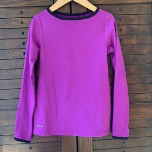 Nike kids sports long sleeve top with Dri Fit sz XS